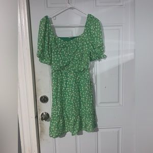 Green Floral Dress